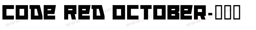Code Red October字体转换